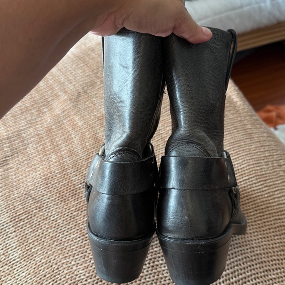 Frye Harness Square Toe Leather Boots - Picture 11 of 11
